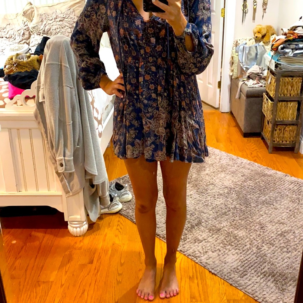 Free People floral tunic